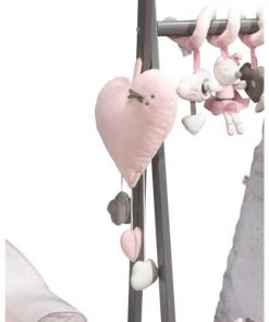 Sauthon Décoration Murale Enfant Suspension Décorative Murale Coeur En Polyester Rose -Décoration murale enfant Soldes suspension decorative murale coeur en polyester rose 2