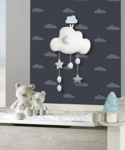 Sauthon Décoration Murale Enfant Suspension Décorative Murale Nuage En Polyester Blanc -Décoration murale enfant Soldes suspension decorative murale nuage en polyester blanc 2