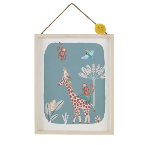 Maisons Du Monde Décoration Murale Enfant Tableau à Suspendre Imprimé Animaux Beige, Bleu Et Terracotta 40x50 1 Maisons Du Monde Décoration Murale Enfant Tableau à Suspendre Imprimé Animaux Beige, Bleu Et Terracotta 40x50