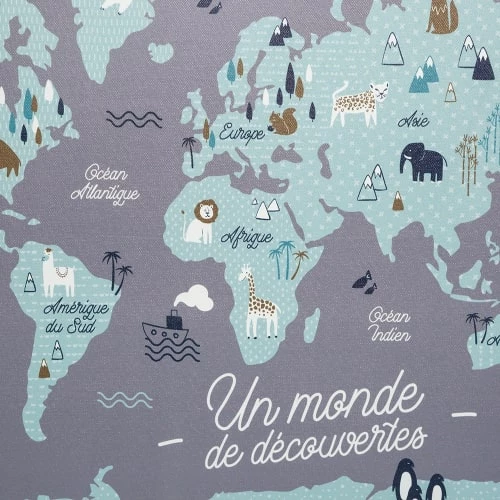 Decoratie Décoration Murale Enfant Tableau Carte Du Monde Enfant 50x70cm 2 Decoratie Décoration Murale Enfant Tableau Carte Du Monde Enfant 50x70cm – Image 2