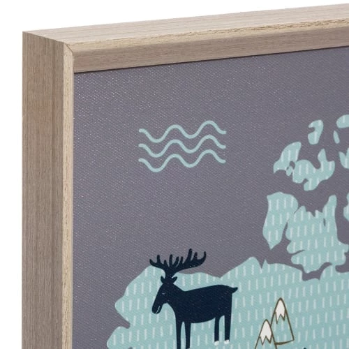 Decoratie Décoration Murale Enfant Tableau Carte Du Monde Enfant 50x70cm 3 Decoratie Décoration Murale Enfant Tableau Carte Du Monde Enfant 50x70cm – Image 3