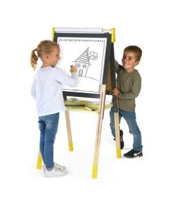 Janod Décoration Murale Enfant Tableau Réglable Gris Et Jaune -Décoration murale enfant Soldes tableau reglable gris et jaune 2