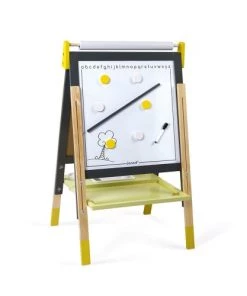 Janod Décoration Murale Enfant Tableau Réglable Gris Et Jaune -Décoration murale enfant Soldes tableau reglable gris et jaune 3