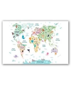 Decoratie Décoration Murale Enfant Tableau Toile 50x70 Cm -Décoration murale enfant Soldes tableau toile 50x70 cm 3