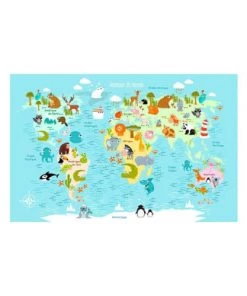 Decoratie Décoration Murale Enfant Tableau Toile 50x70 Cm