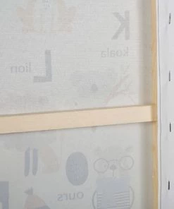 Decoratie Décoration Murale Enfant Tableau Toile Alphabet 50x70cm -Décoration murale enfant Soldes tableau toile alphabet 50x70cm 2