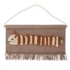 OYOY Living Design Décoration Murale Enfant Tapis Mural Larve Marron En Laine Et En Coton H44x73cm