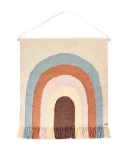 OYOY Living Design Décoration Murale Enfant Tapis Mural Multicolore En Laine Et En Coton 124x100cm -Décoration murale enfant Soldes tapis mural multicolore en laine et en coton 124x100cm 4