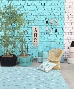 Lorena Canals Décoration Murale Enfant Tenture Murale En Coton Beige ABC 75x25 -Décoration murale enfant Soldes tenture murale en coton beige abc 75x25 5