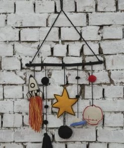 Lorena Canals Décoration Murale Enfant Tenture Murale En Coton Beige Galaxie 50x45 -Décoration murale enfant Soldes tenture murale en coton beige galaxie 50x45 3