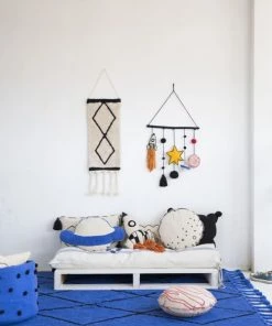 Lorena Canals Décoration Murale Enfant Tenture Murale En Coton Beige Galaxie 50x45 -Décoration murale enfant Soldes tenture murale en coton beige galaxie 50x45 6