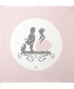 Mathilde M Décoration Murale Enfant Toile Sur Châssis Petit Marquis 28x28cm -Décoration murale enfant Soldes toile sur chassis petite marquise 28x28cm 2