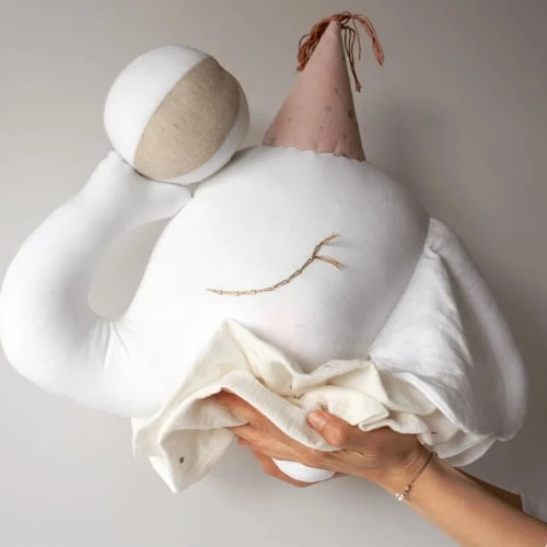 Sevira Kids Décoration Murale Enfant Trophée En Peluche Éléphant 3 Sevira Kids Décoration Murale Enfant Trophée En Peluche Éléphant – Image 3