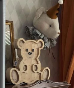 Sevira Kids Décoration Murale Enfant Trophée En Peluche Ours -Décoration murale enfant Soldes trophee en peluche ours 3