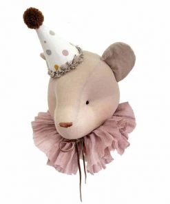 Sevira Kids Décoration Murale Enfant Trophée En Peluche Ours