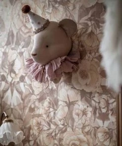 Sevira Kids Décoration Murale Enfant Trophée En Peluche Ours -Décoration murale enfant Soldes trophee en peluche ours 9