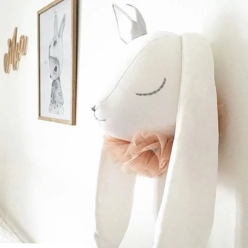 Sevira Kids Décoration Murale Enfant Trophée En Peluche Princesse Lapin 6 Sevira Kids Décoration Murale Enfant Trophée En Peluche Princesse Lapin – Image 6