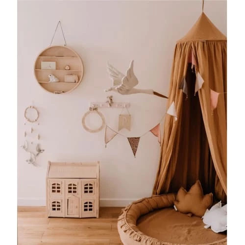 Sevira Kids Décoration Murale Enfant Trophée Mural Cigogne En Lin 5 Sevira Kids Décoration Murale Enfant Trophée Mural Cigogne En Lin – Image 5