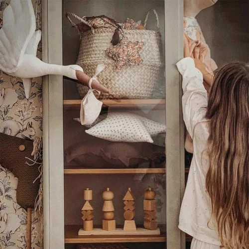 Sevira Kids Décoration Murale Enfant Trophée Mural Cigogne En Lin Blanc 6 Sevira Kids Décoration Murale Enfant Trophée Mural Cigogne En Lin Blanc – Image 6