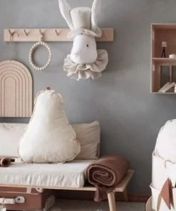 Sevira Kids Décoration Murale Enfant Trophée Mural Lapin En Peluche -Décoration murale enfant Soldes trophee mural lapin en peluche 10