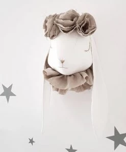 Sevira Kids Décoration Murale Enfant Trophée Mural Lapin En Peluche -Décoration murale enfant Soldes trophee mural lapin en peluche 4